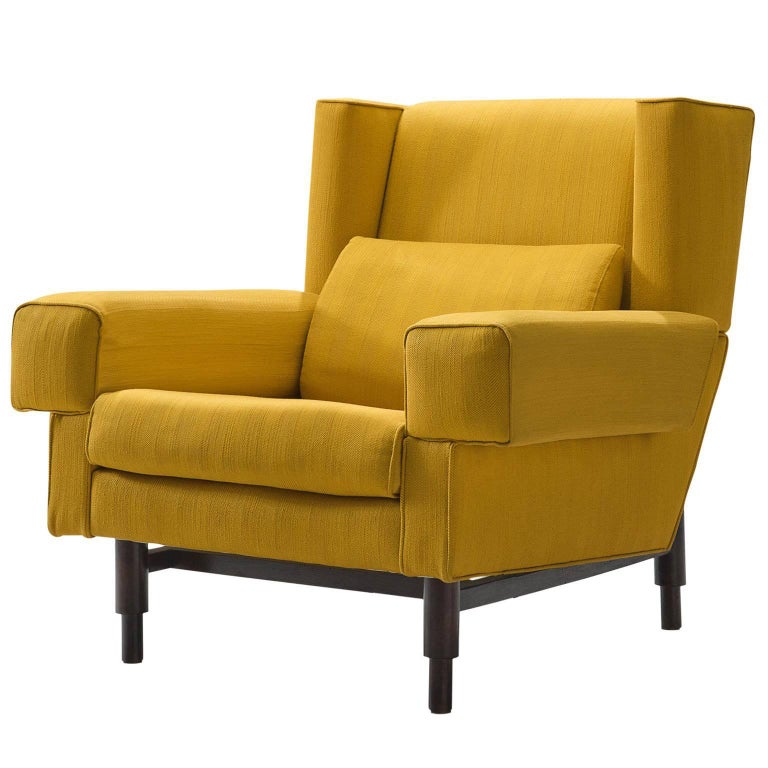 Saporiti Yellow Lounge Chair, circa 1950 at 1stDibs