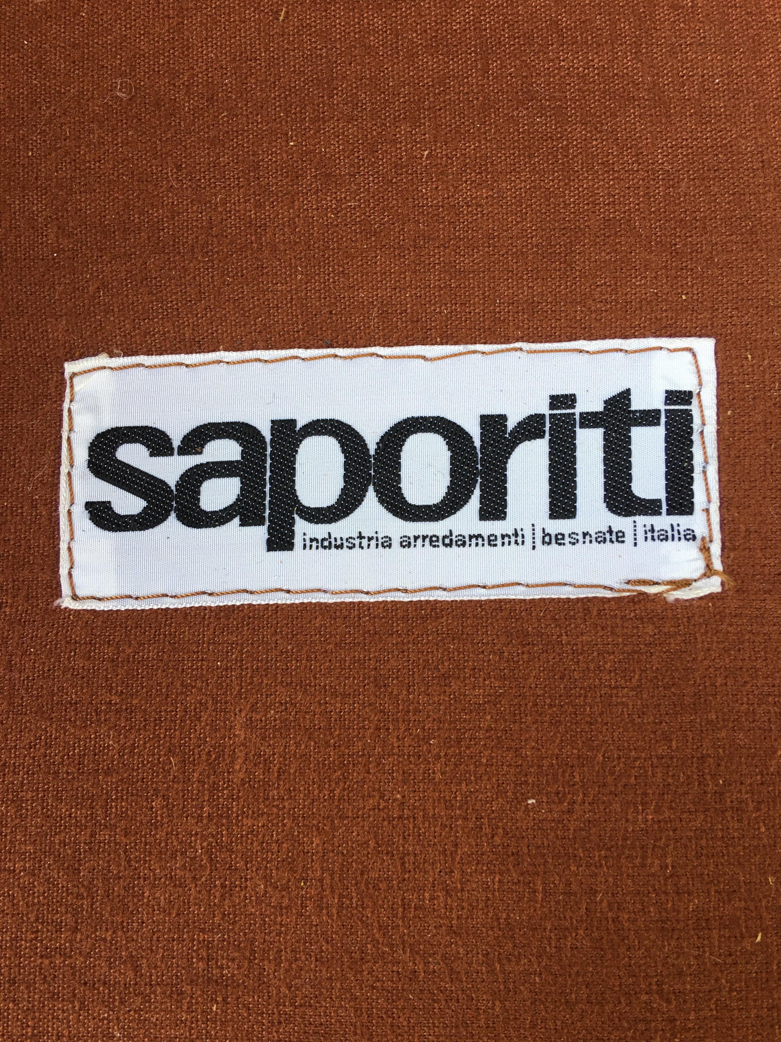 Saporitti 1970s Italian Leather Sofa 2