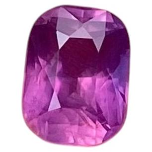 Saphir naturel de 1,33 ct, non traité thermiquement, pierre en vrac, taille « coussin », certificat GFCO