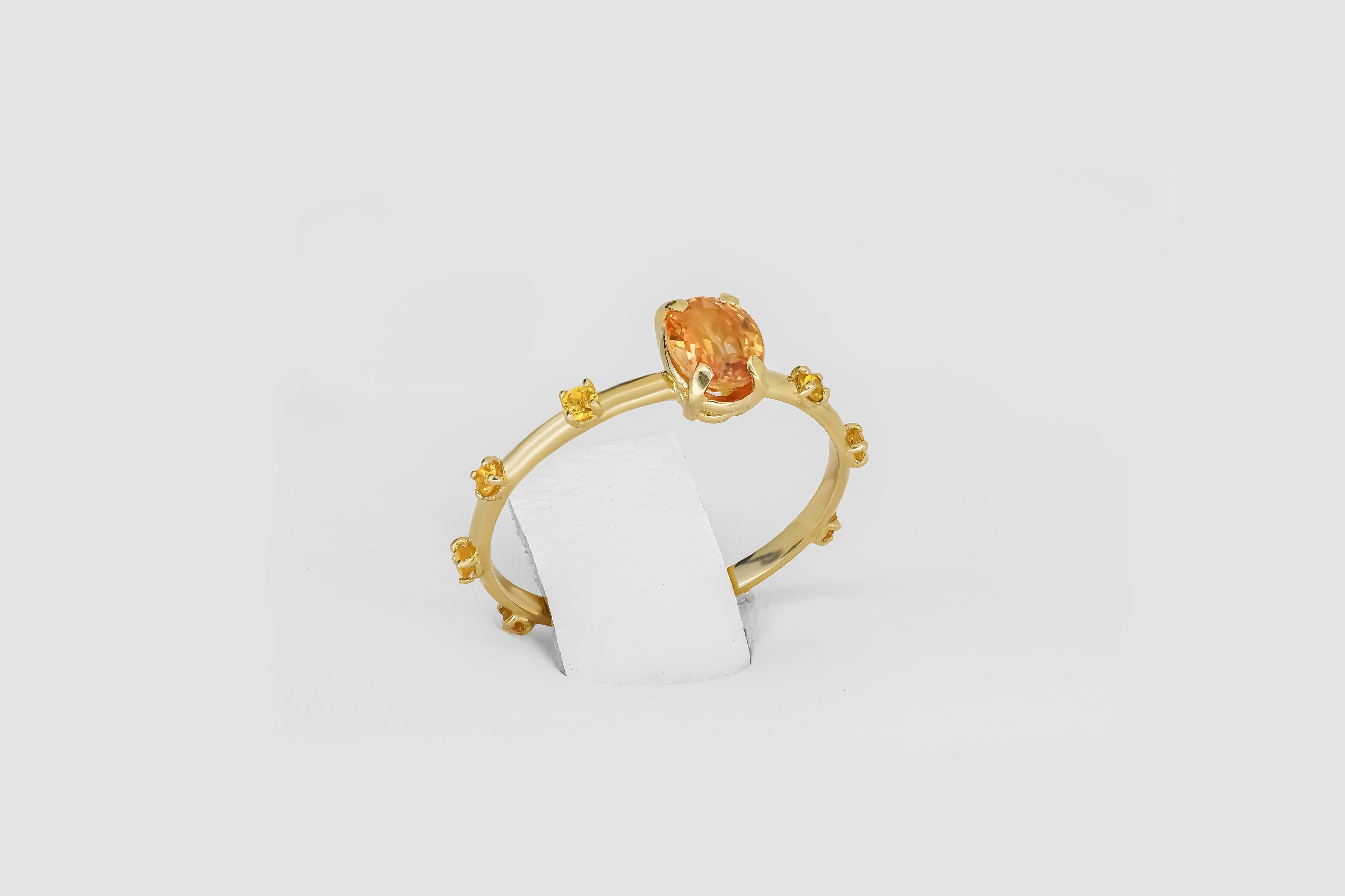 in vendita:  Anello in oro 14k con zaffiro 4