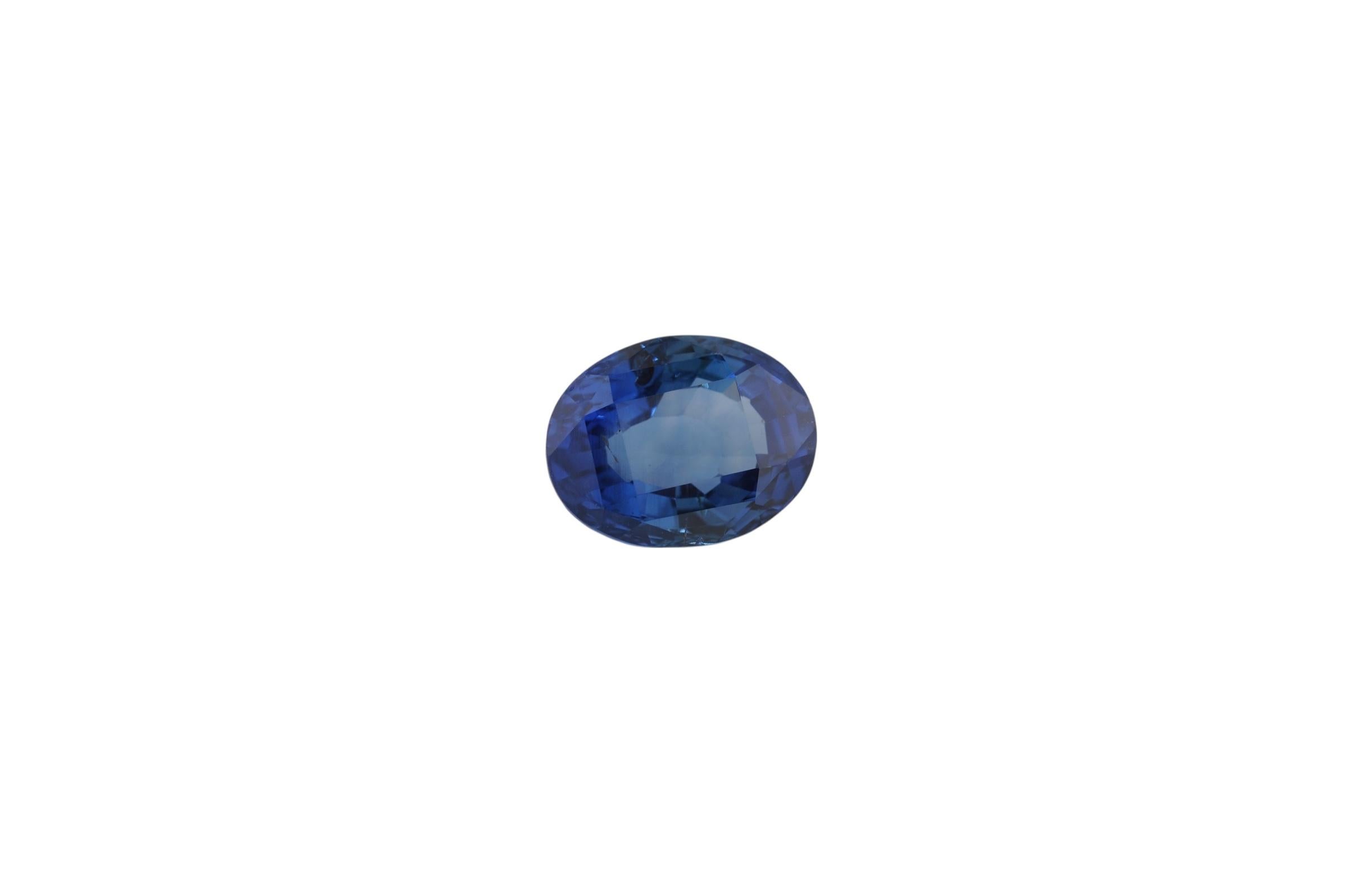 Oval Cut Sapphire 15.81 Carat No Heat Ceylon Sapphire DSEF Certified For Sale