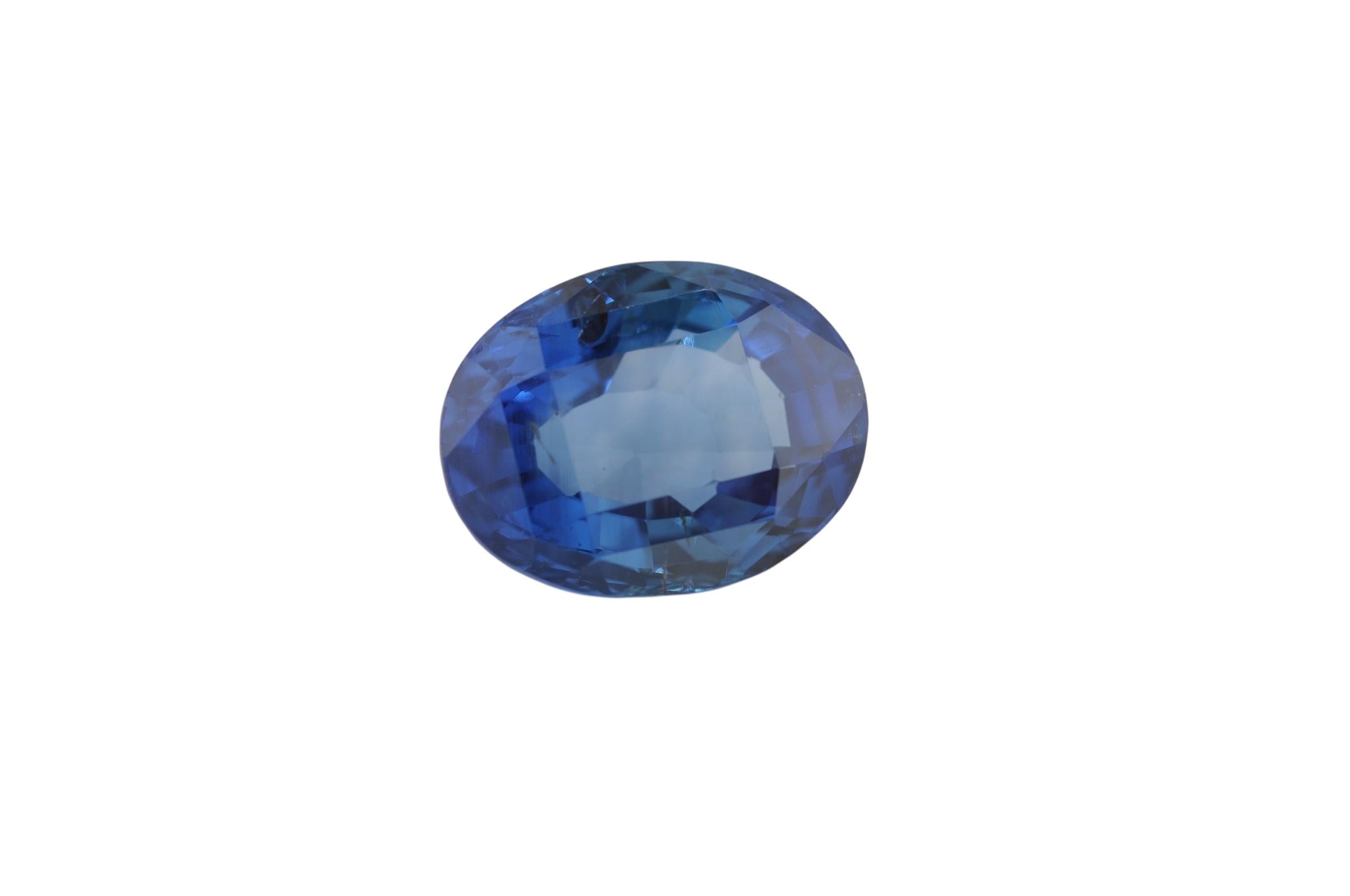 Women's or Men's Sapphire 15.81 Carat No Heat Ceylon Sapphire DSEF Certified For Sale