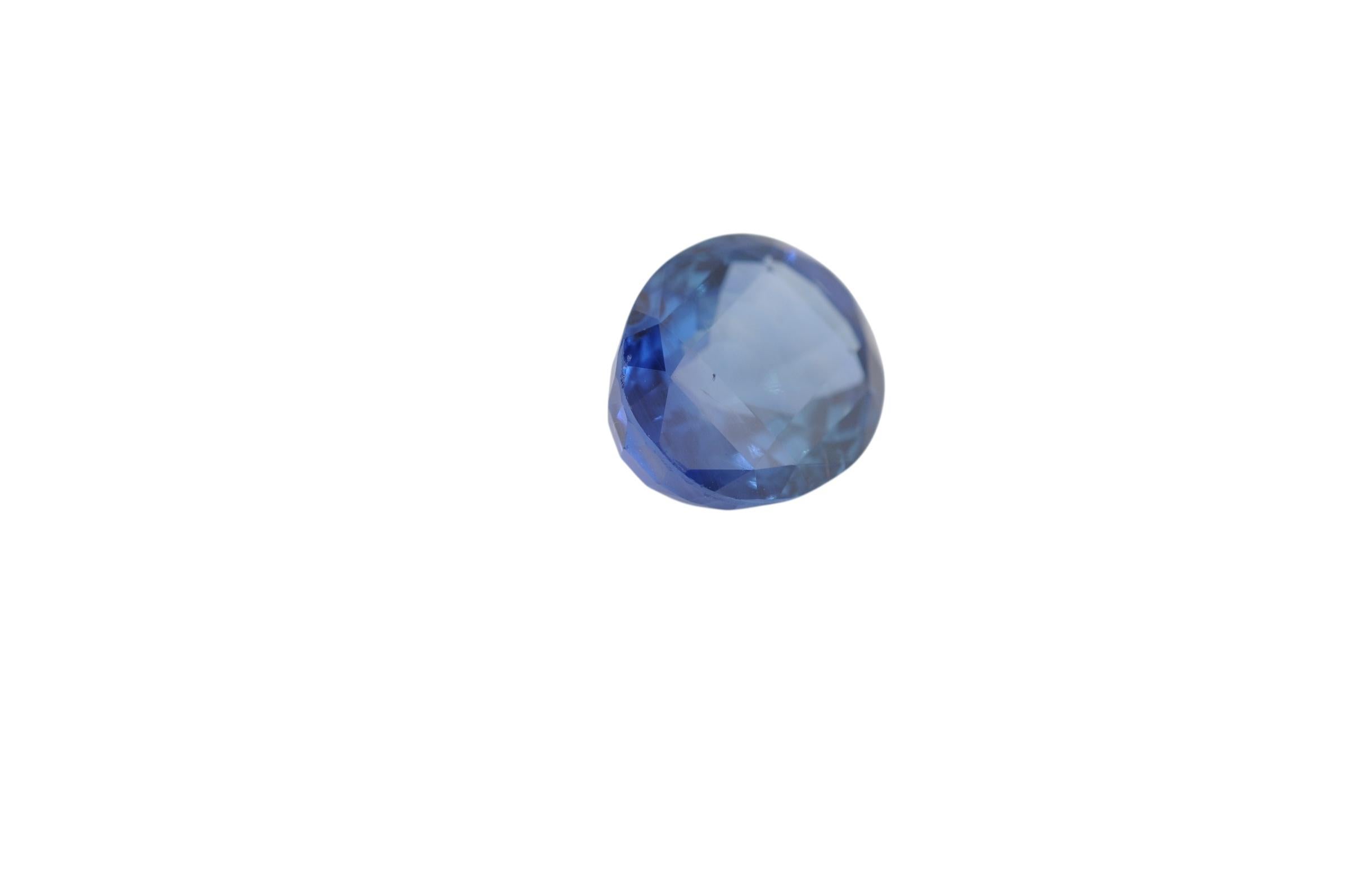 Sapphire 15.81 Carat No Heat Ceylon Sapphire DSEF Certified For Sale 1