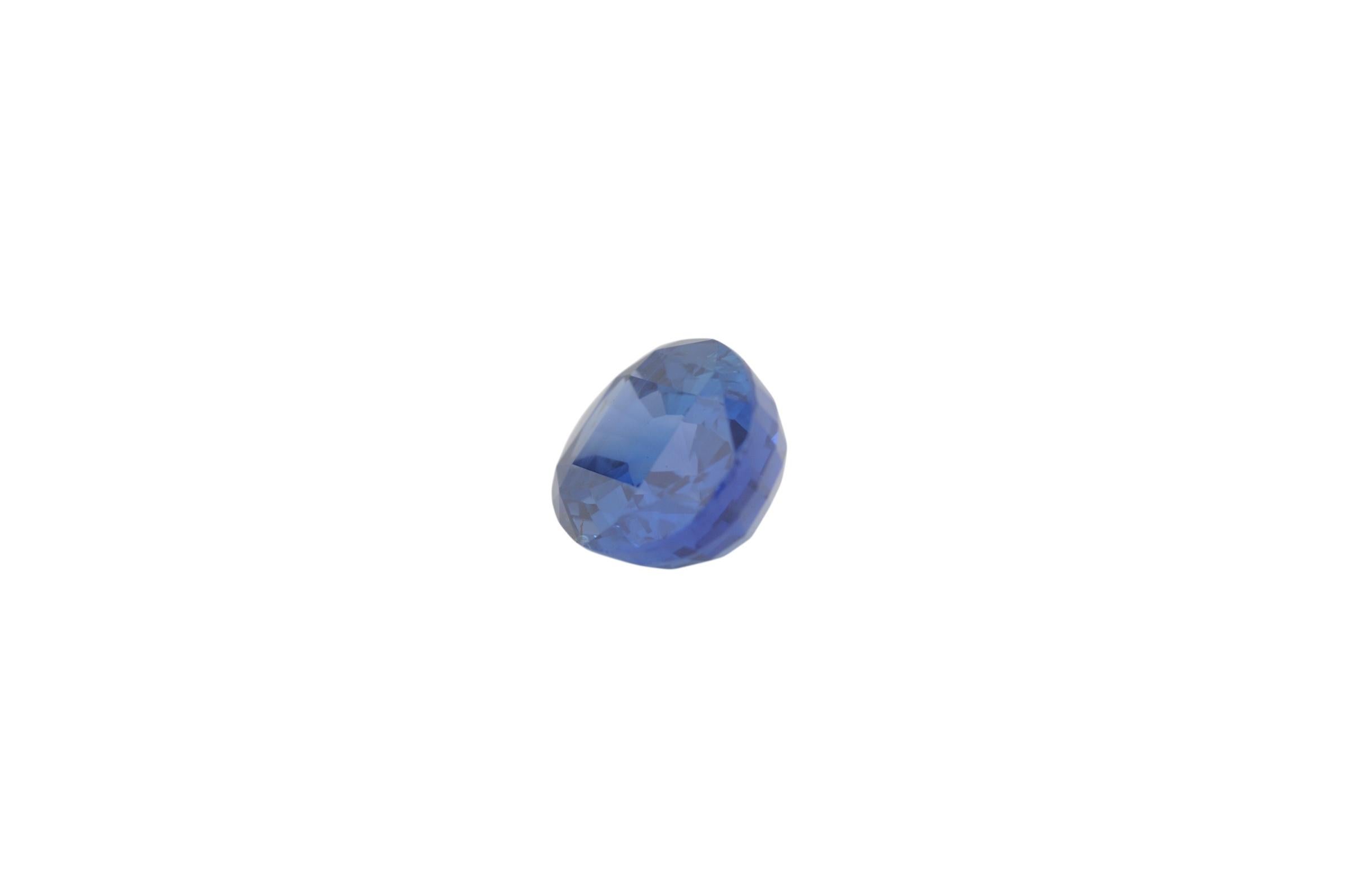 Sapphire 15.81 Carat No Heat Ceylon Sapphire DSEF Certified For Sale 3