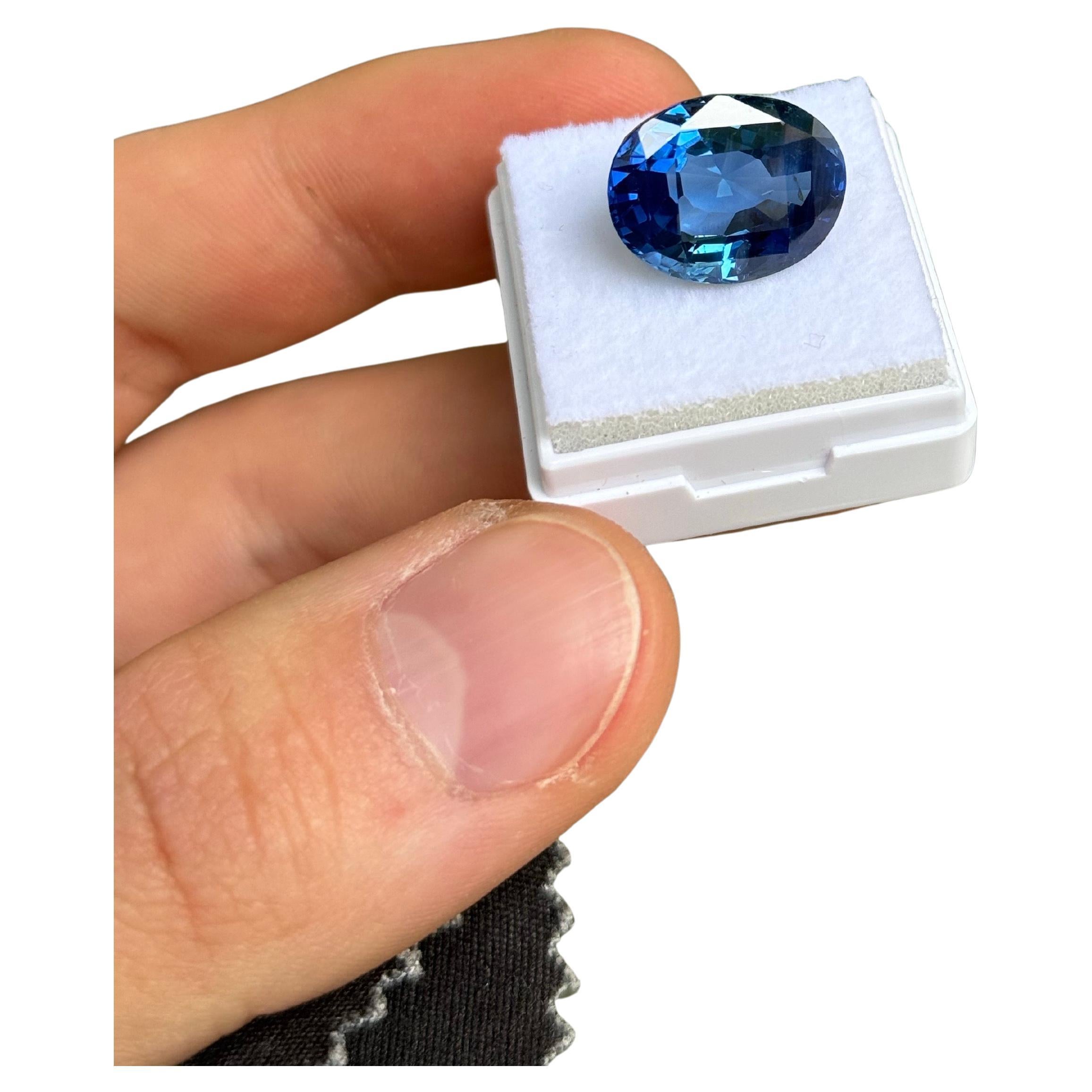Oval Cut Sapphire – 15.83ct unheated from Sri Lanka Ceylon