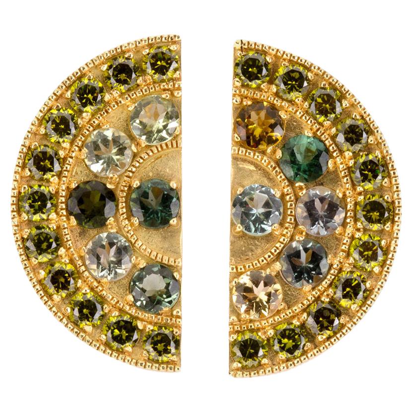 Pendientes Zafiro Oro 18 Kilates en venta