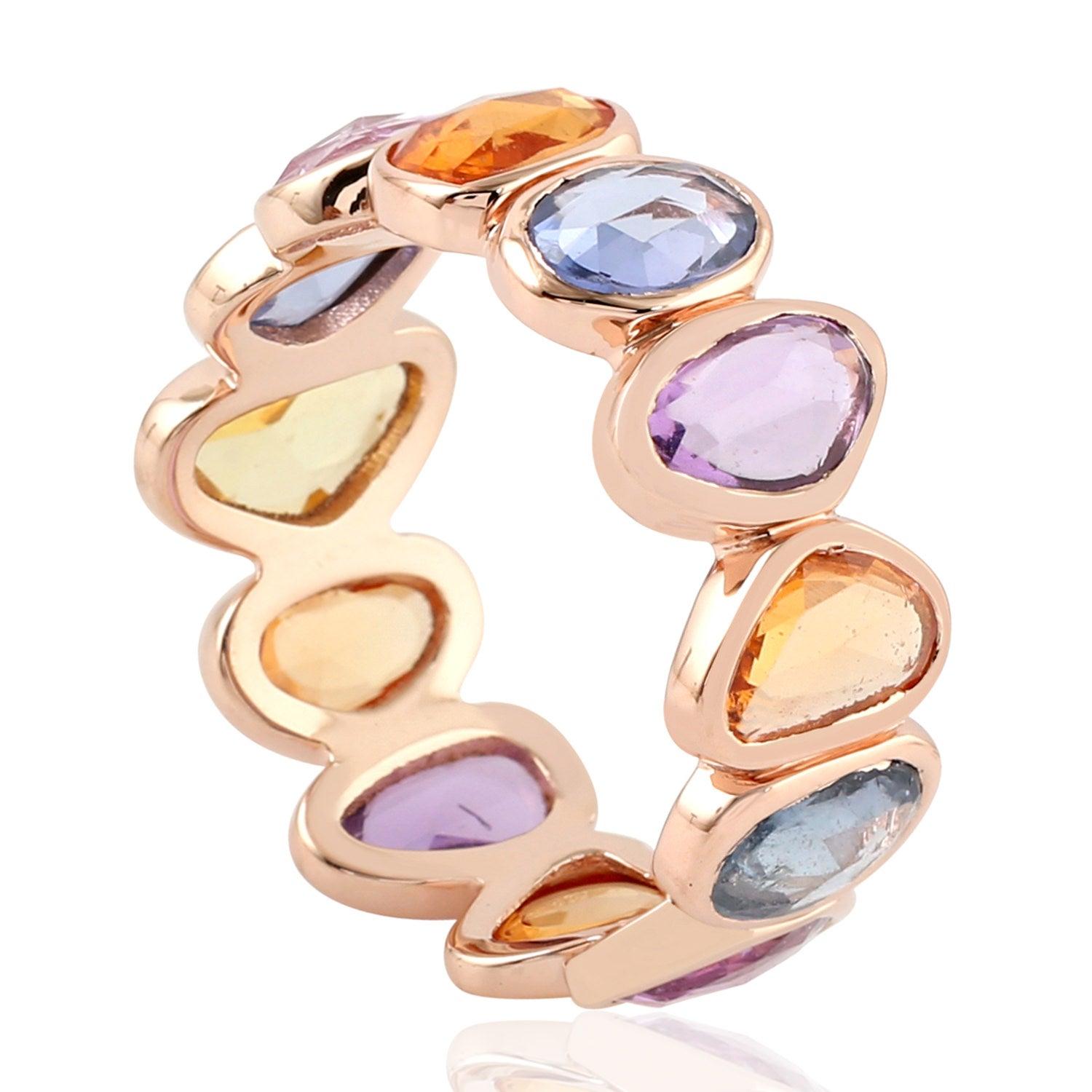 For Sale:  Sapphire 18 Karat Gold Ring 3
