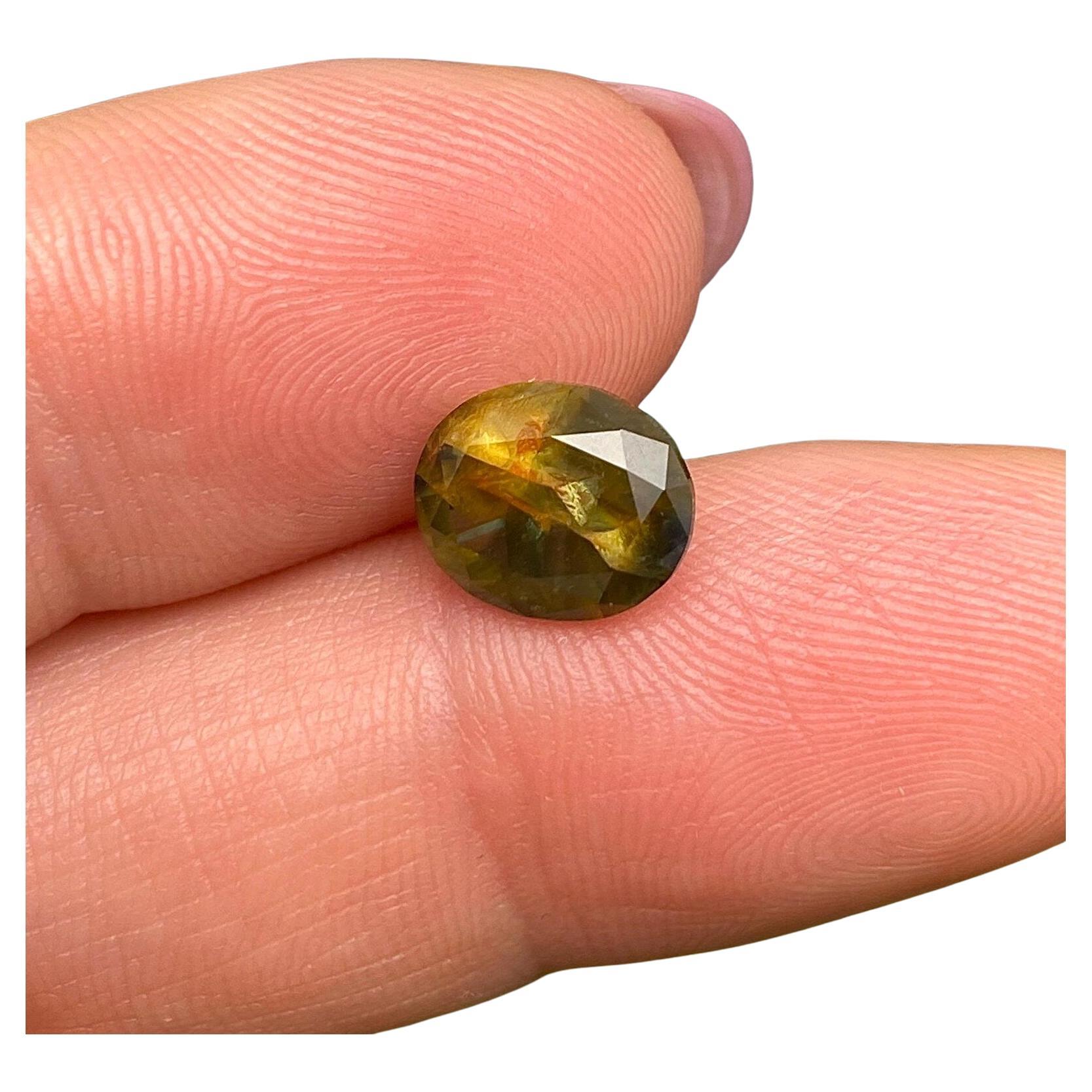 Saphir 3.35Ct natürlich Unerhitzt Edelstein, Oval Schliff, Nigeria im Angebot