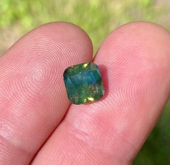 Saphir naturel de 4.15 ct, non traité thermiquement, pierre en vrac, taille « coussin », certificat GFCO