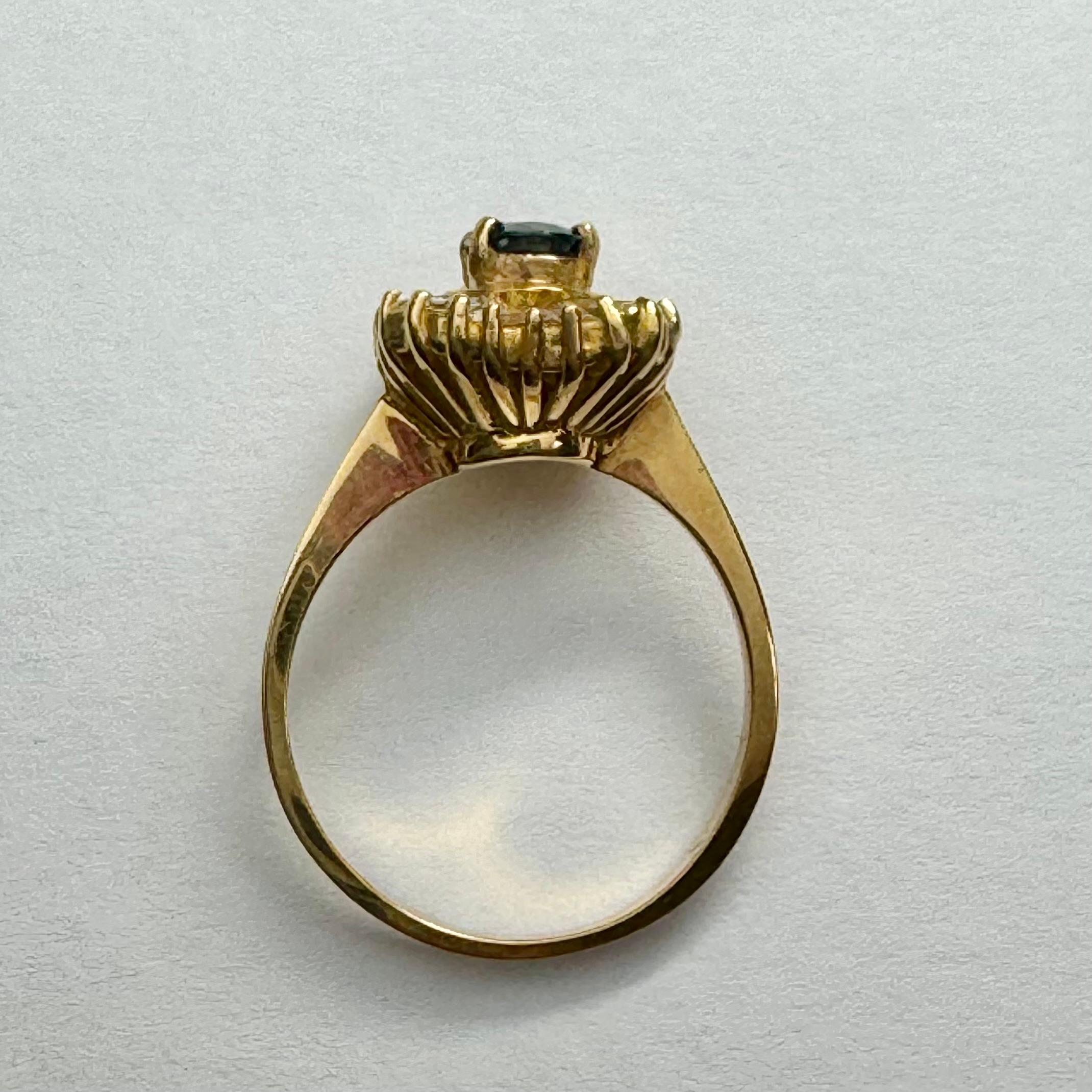 sapphire ballerina ring