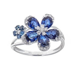 Sapphire and Diamond 14 Karat Gold Ring