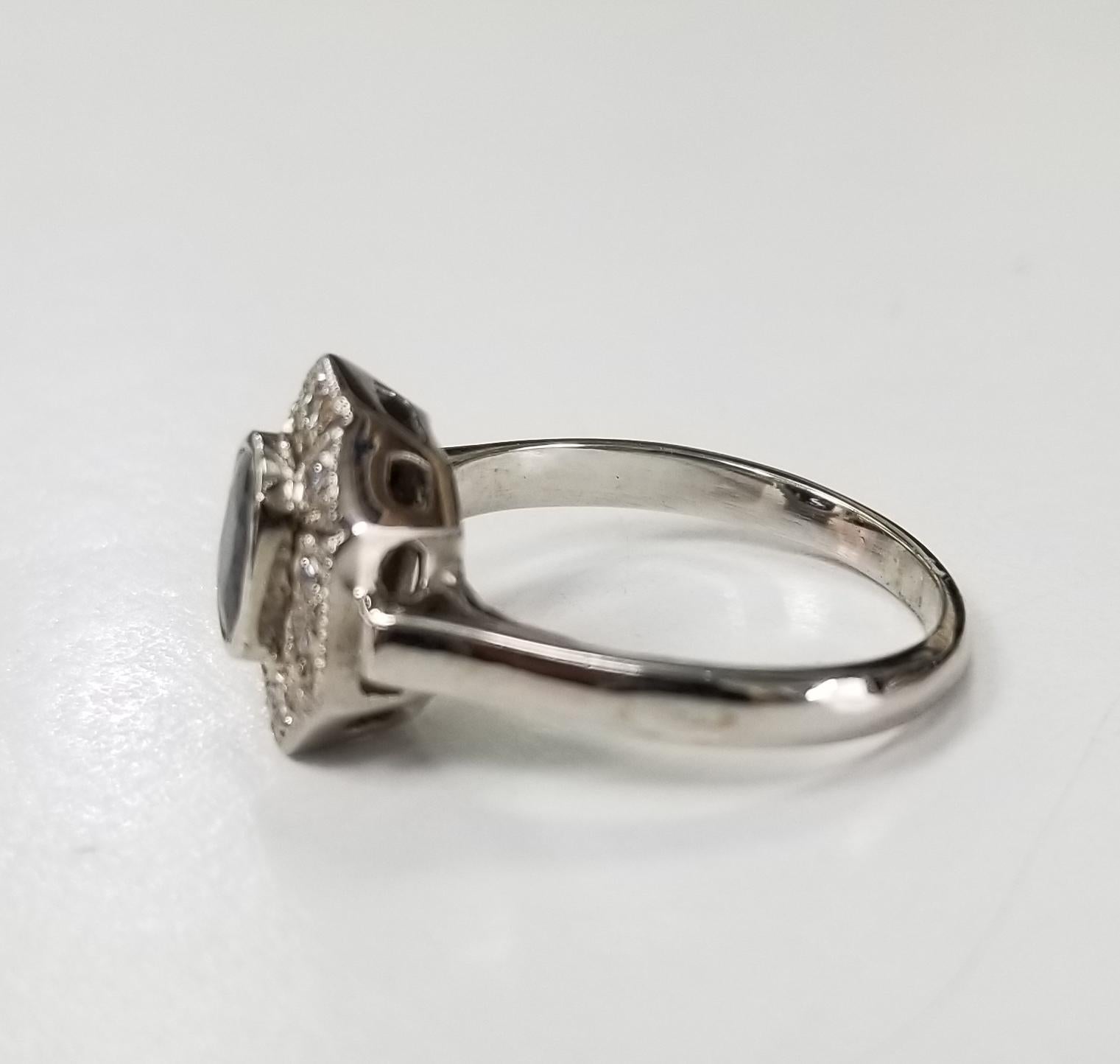 Art Deco Sapphire and Diamond  Ring