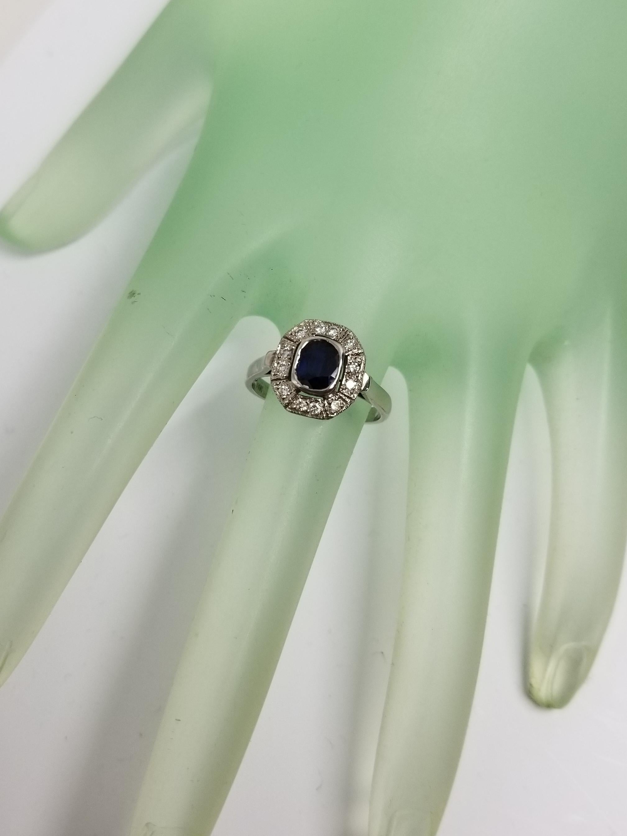 Women's Sapphire and Diamond  Ring