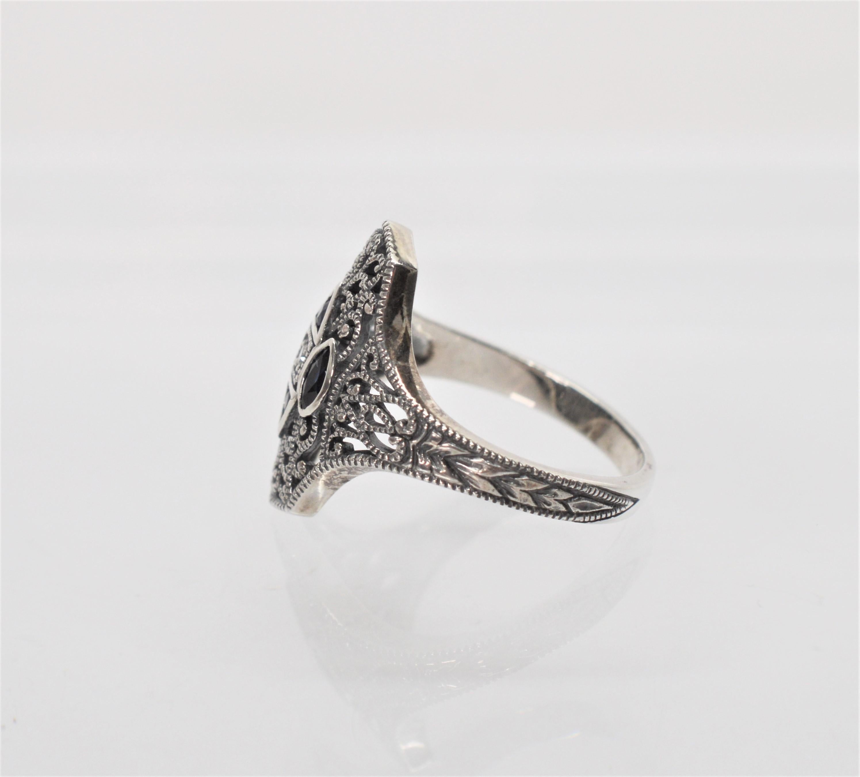 filigree rings sterling silver