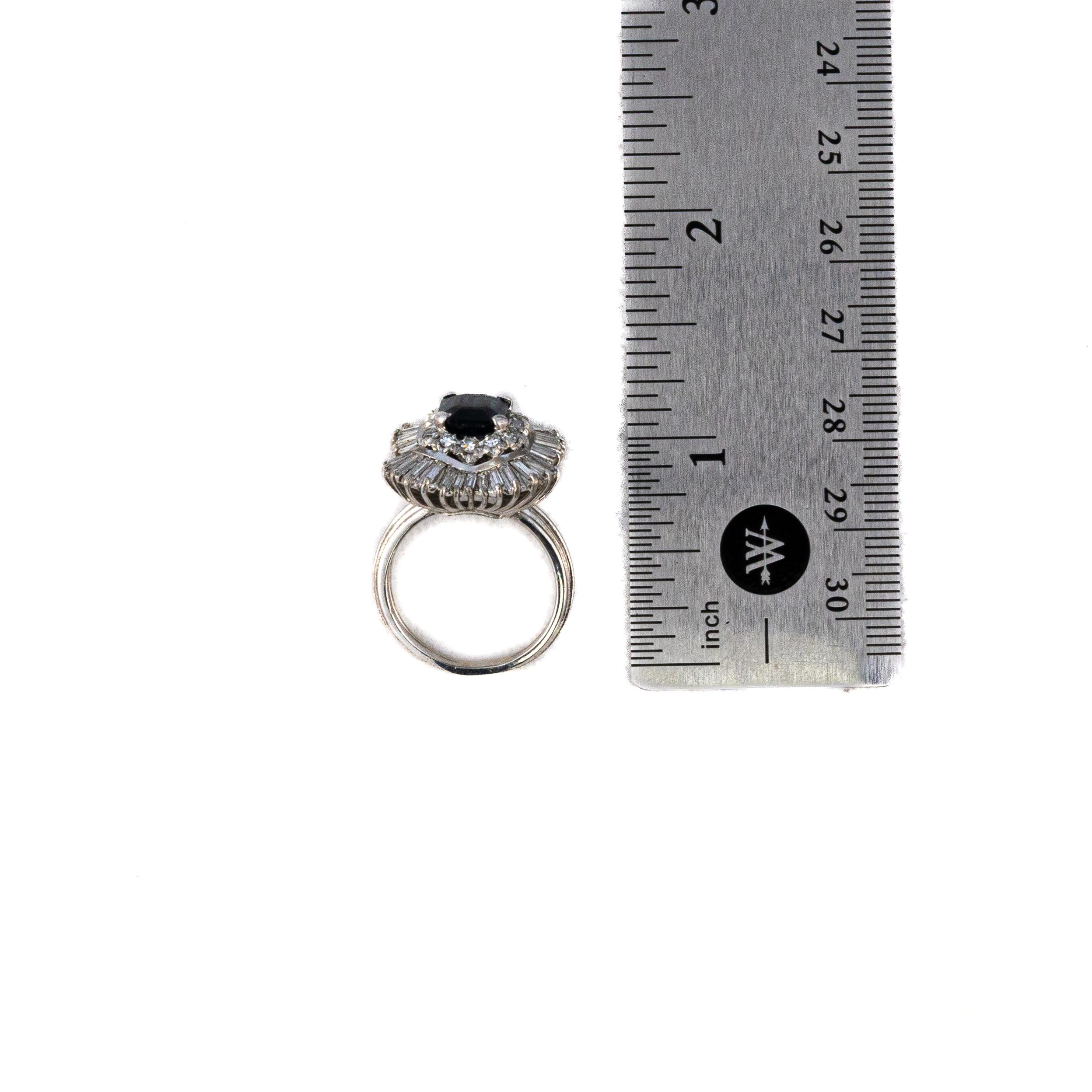 De las mujeres Anillo Bailarina Zafiro y Diamantes en venta