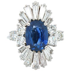 Sapphire and Diamond Ballerina Ring Sapphire and Diamond Ballerina Ring