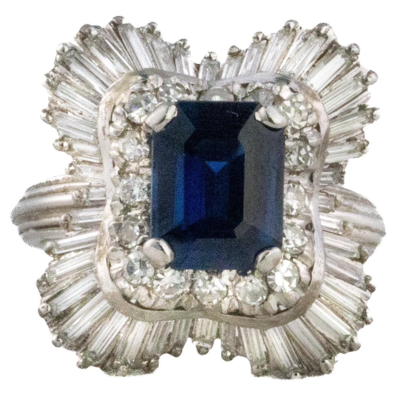 Bague Ballerina en saphir et diamant