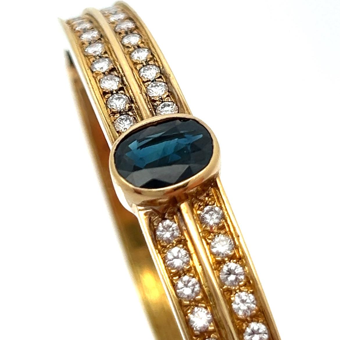 Armreif mit Saphir und Diamant 1