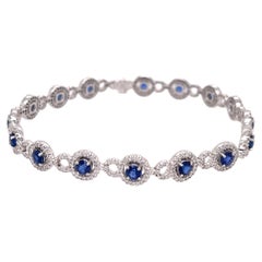 Sapphire and Diamond Bracelet 18K