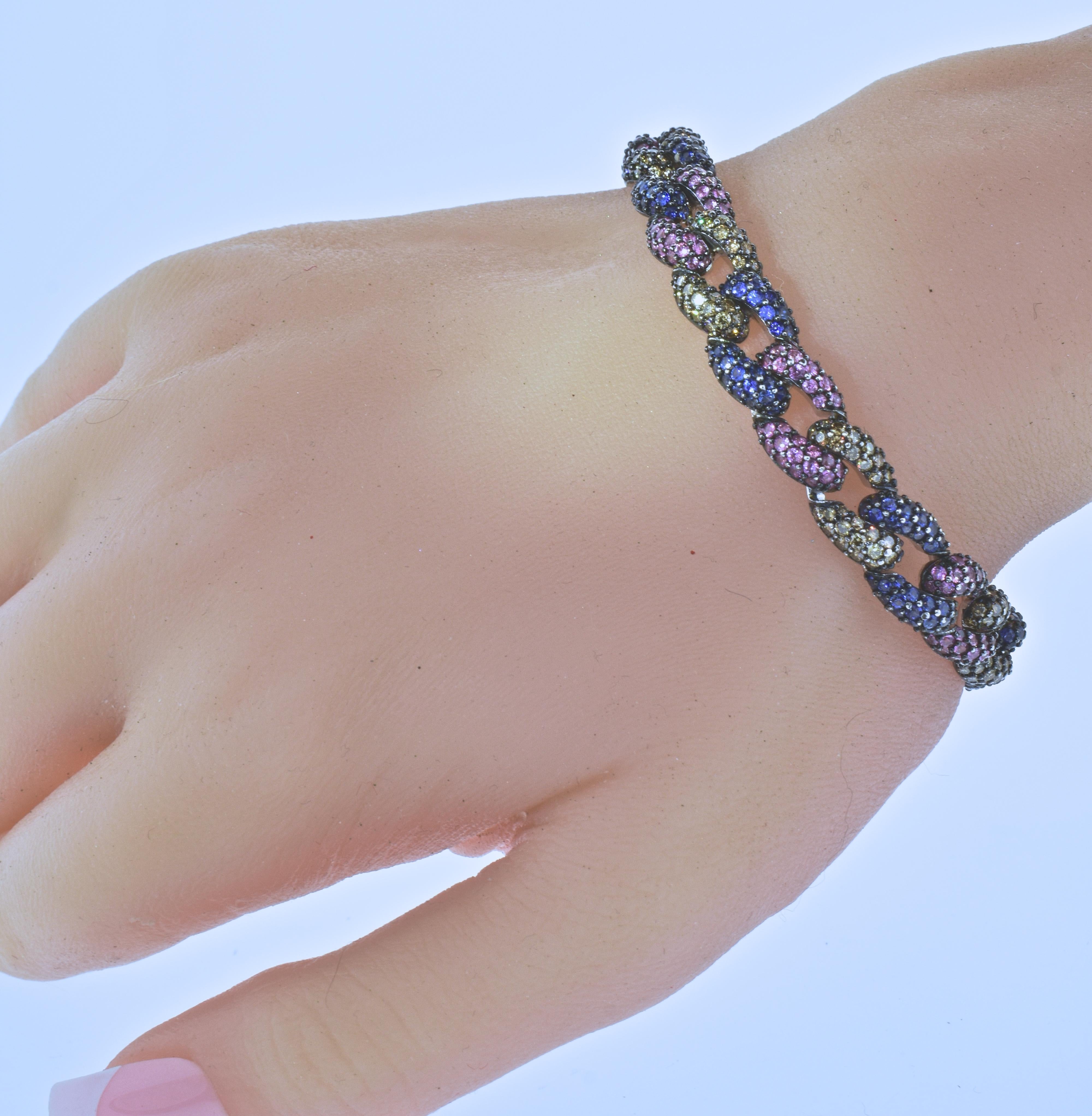 Sapphire and Diamond Bracelet 4