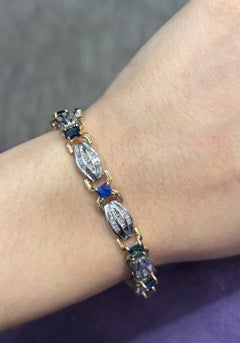 Sapphire and Diamond Bracelet