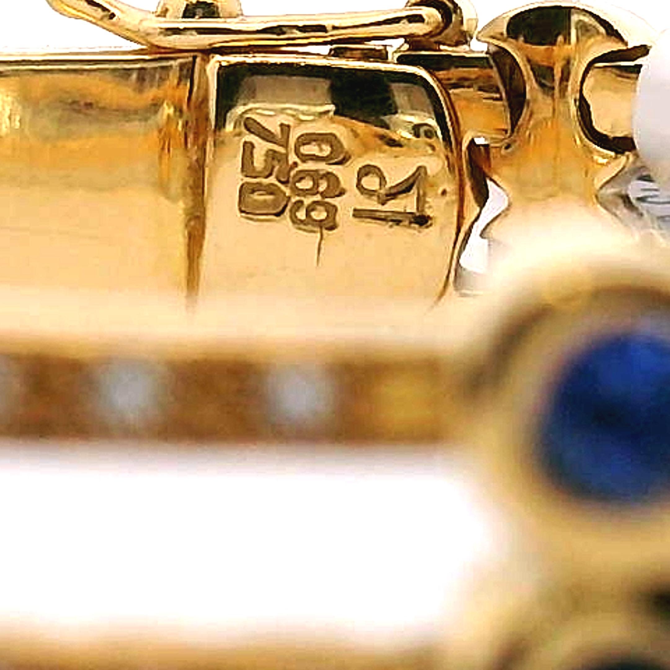 Bracciale con zaffiri e diamanti In condizioni buone in vendita a Sausalito, CA