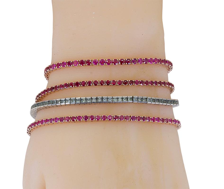 Armband mit Saphiren und Diamanten im Zustand „Neu“ im Angebot in New York, NY