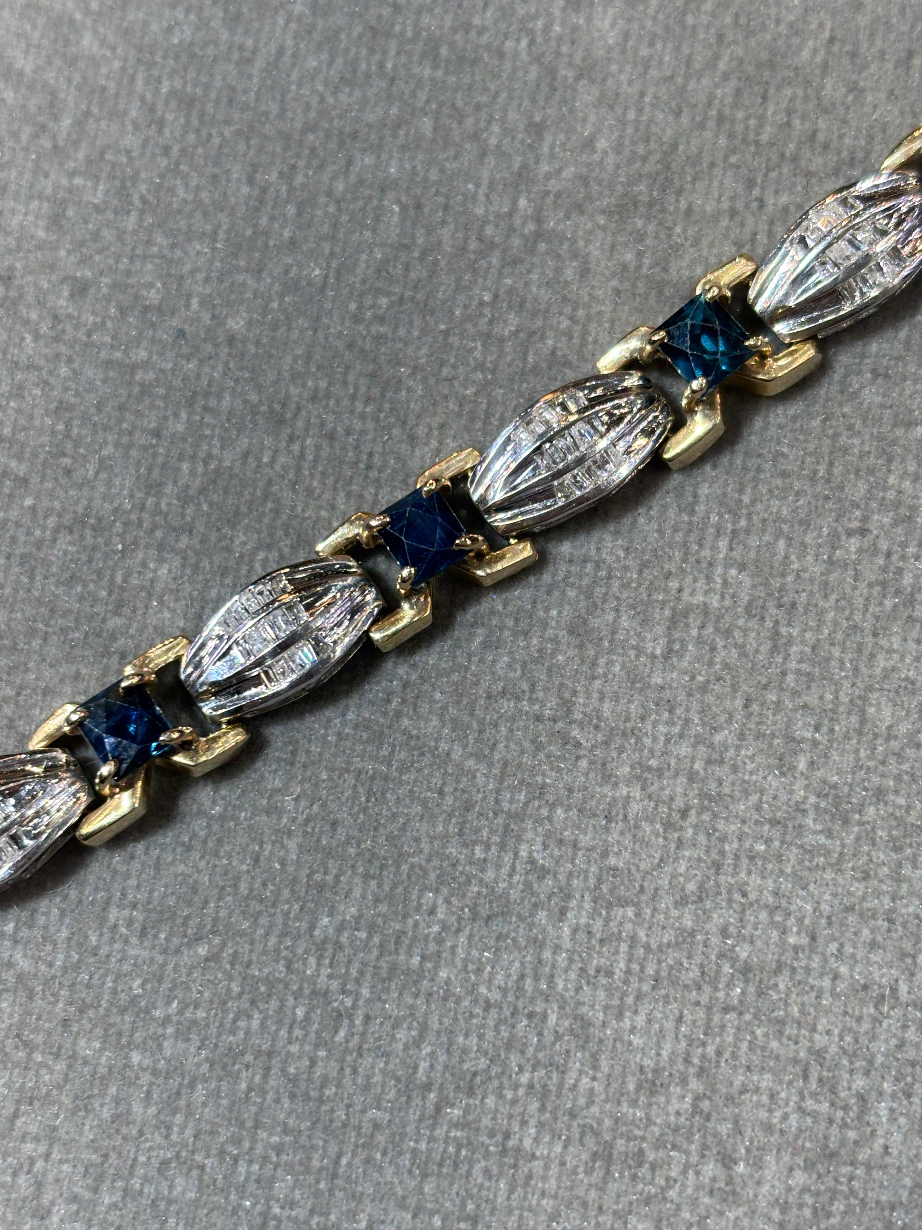 Sapphire and Diamond Bracelet en venta 1