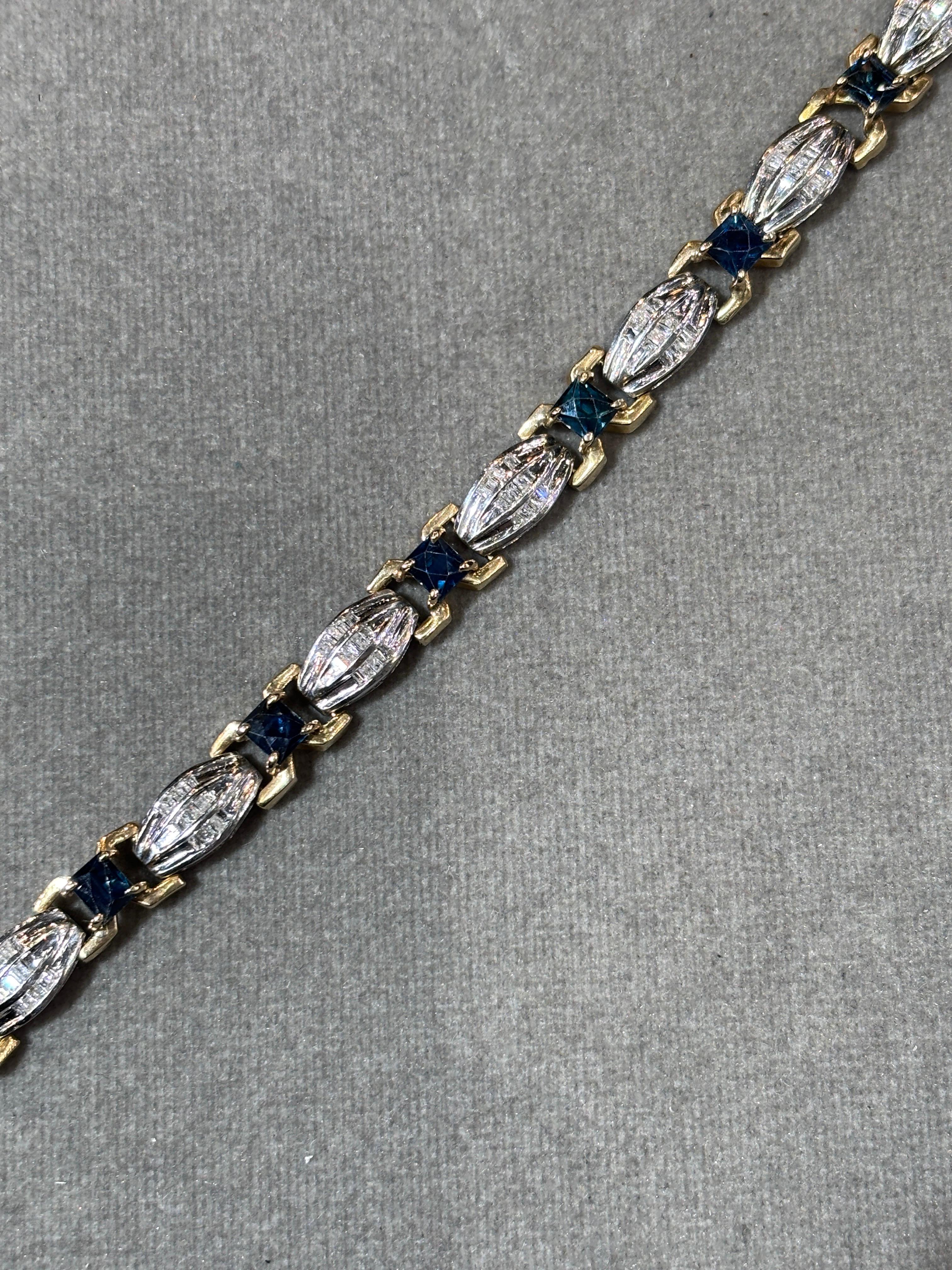 Sapphire and Diamond Bracelet en venta 2