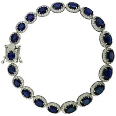 Sapphire and Diamond Bracelet