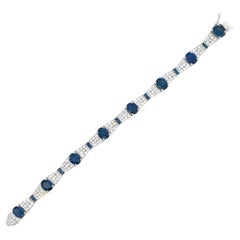 Bracciale con zaffiri e diamanti