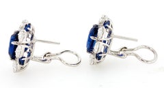Sapphire and Diamond Earrings