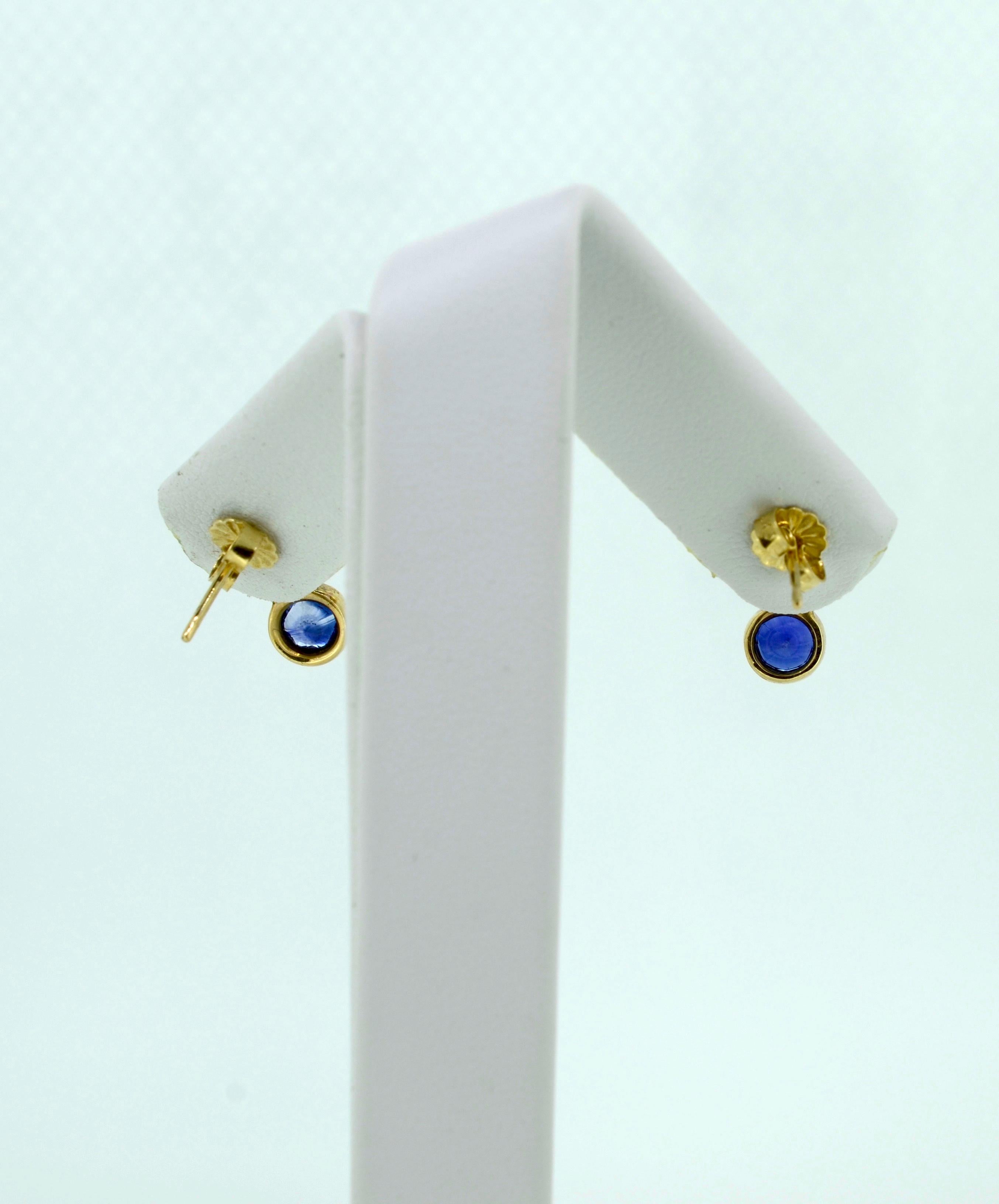 Women's Sapphire and Diamond Earrings For Sale