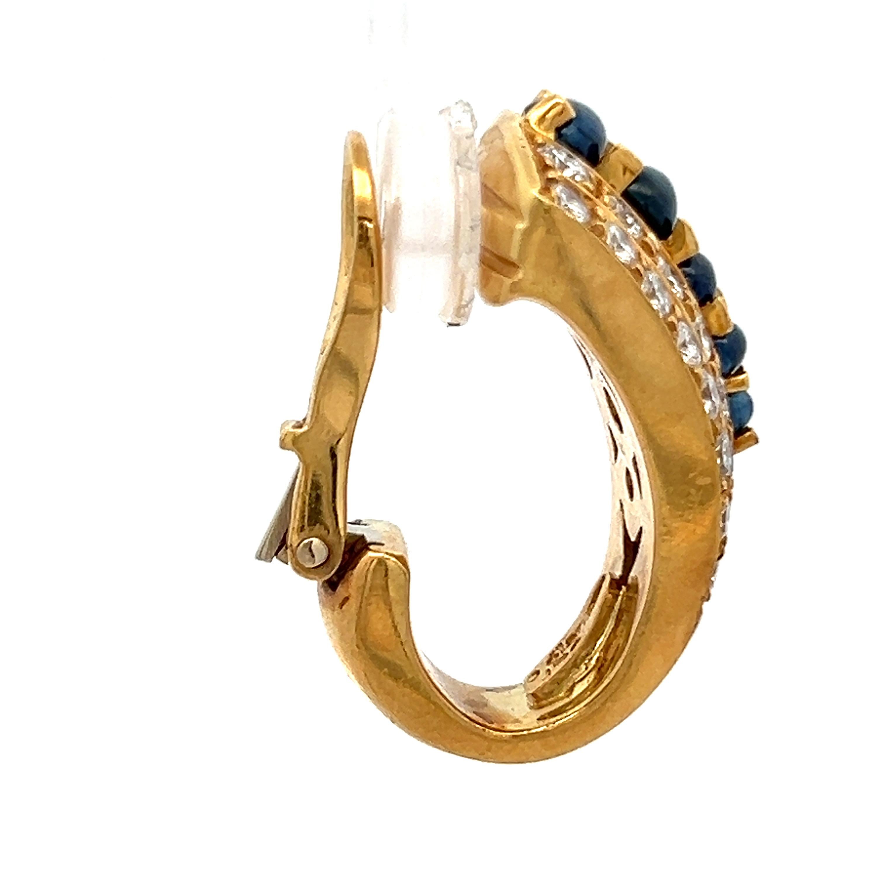 Sapphire and Diamond Earrings 2