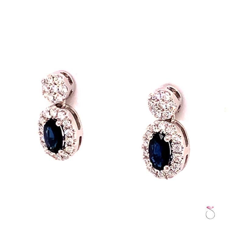 small sapphire earrings