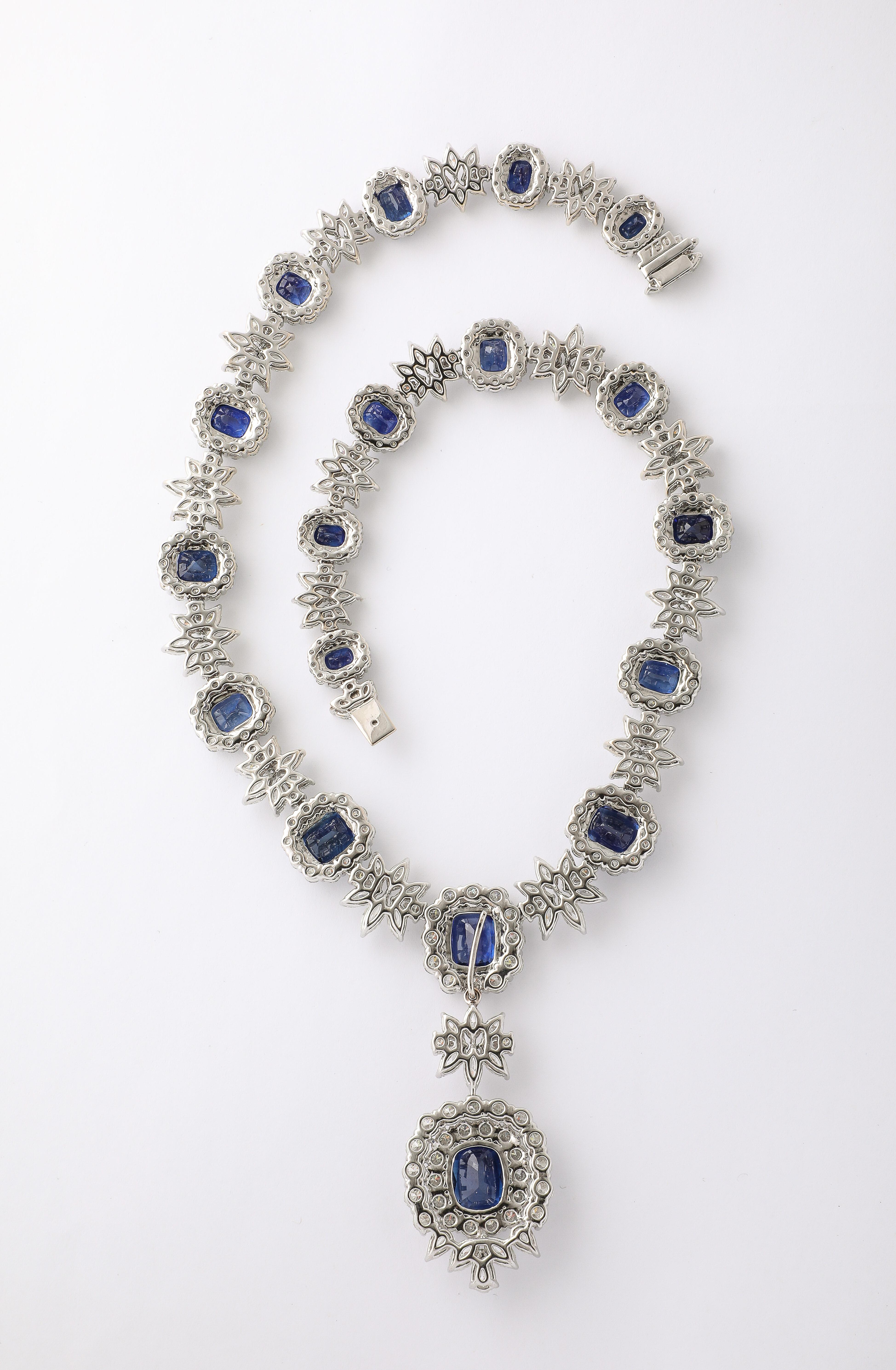 Collana di zaffiri e diamanti in vendita 6