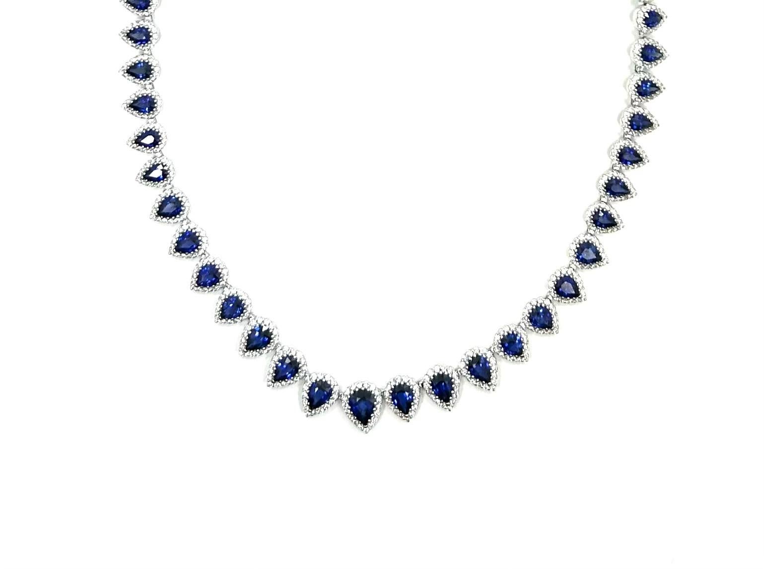 Collier de saphirs et diamants Pour femmes en vente