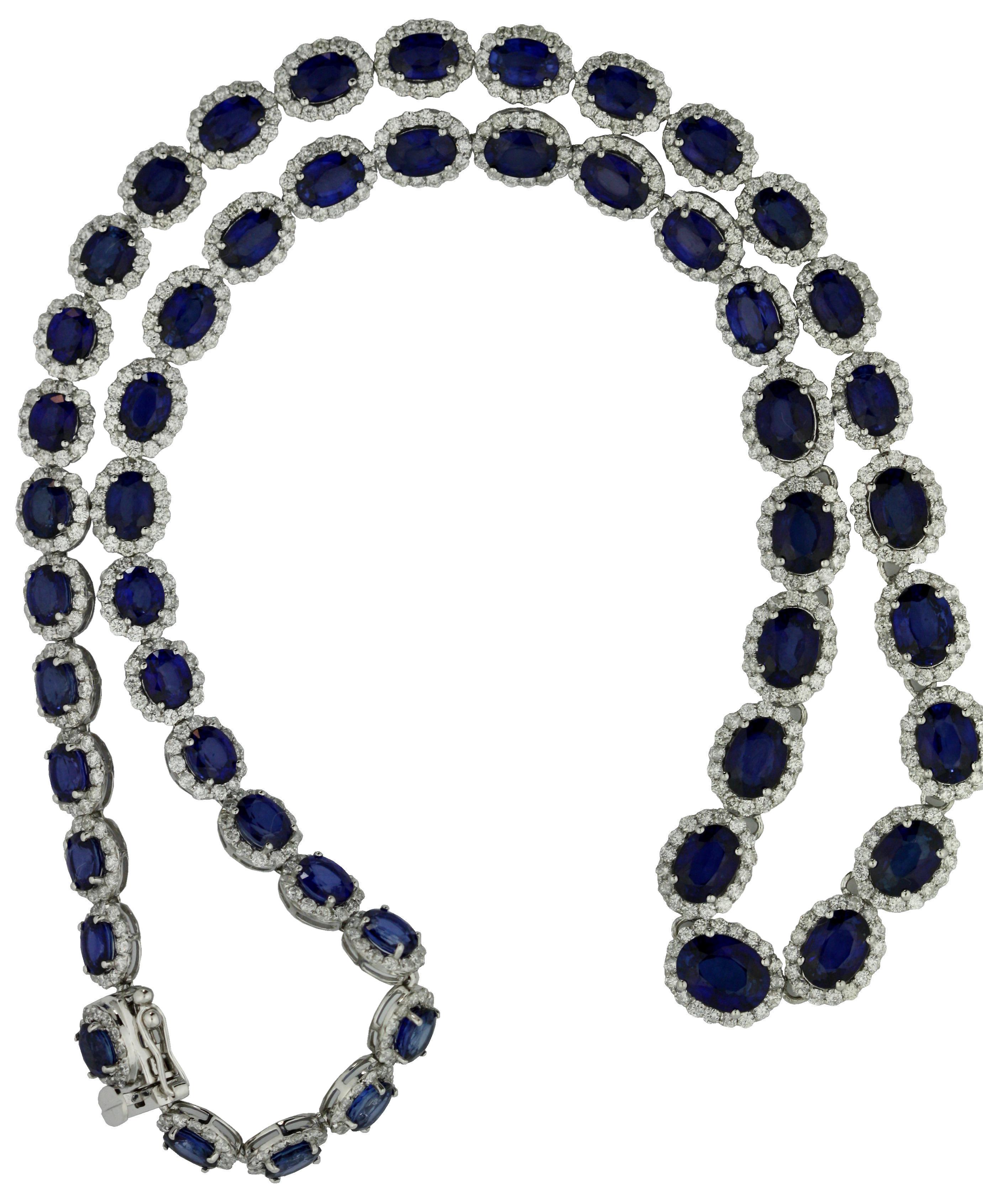 Sapphire and Diamond Necklace 1