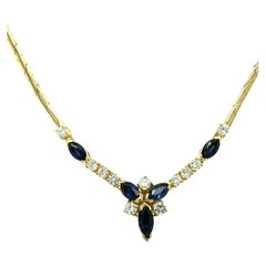 Sapphire and Diamond Necklace