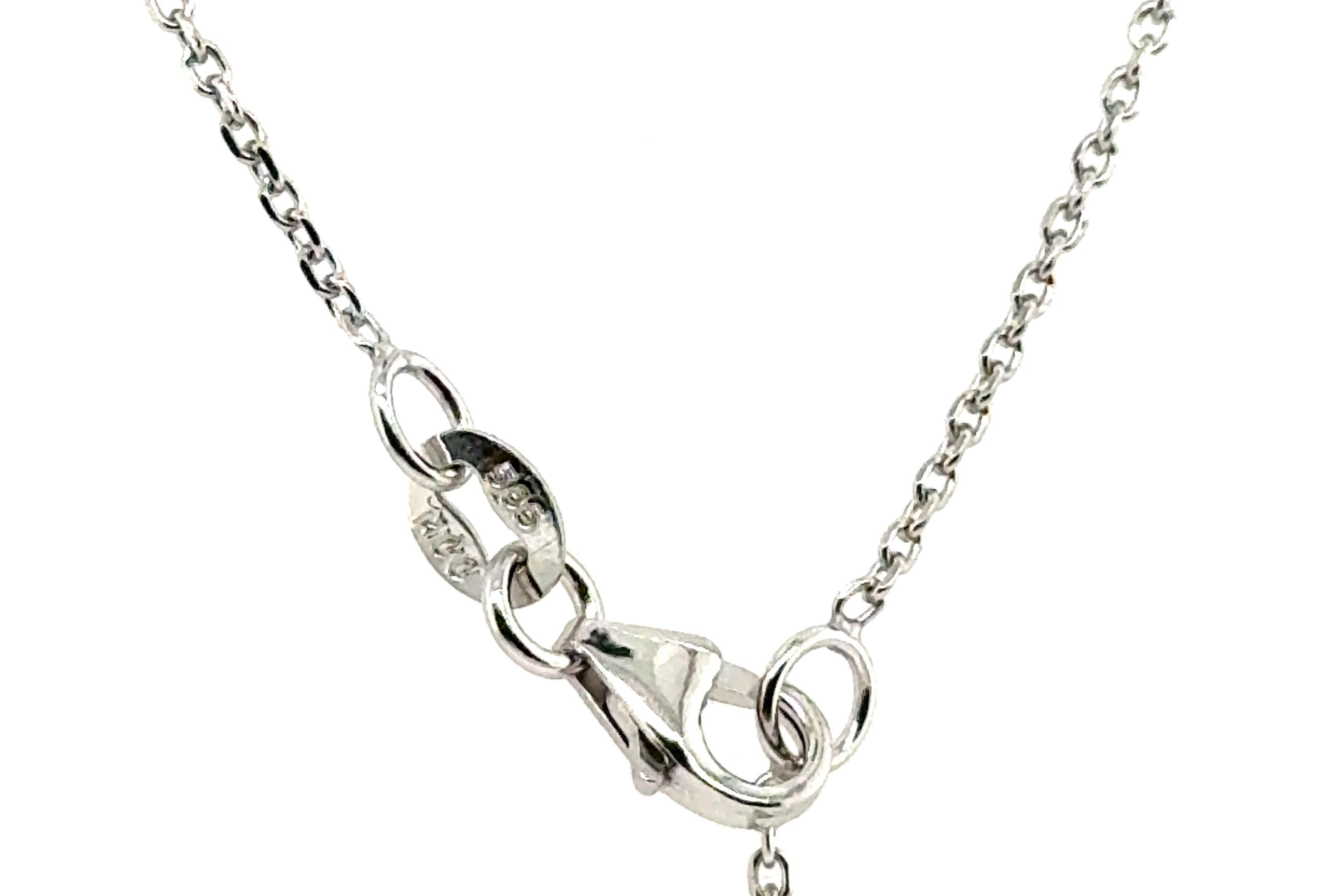 Ciondolo con zaffiro e diamante Diamonds Halo .72ct 14K Nuovo di zecca in vendita 1