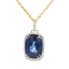 Sapphire and Diamond Pendant Necklace *PENDANT ONLY*