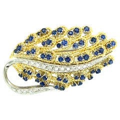 Sapphire and Diamond Pin