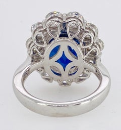 Sapphire and Diamond Ring 10.78 Carats