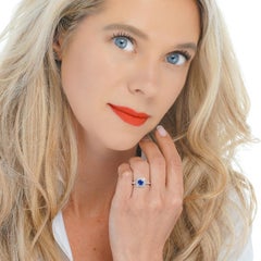 Sapphire and Diamond Ring 18k by Spark