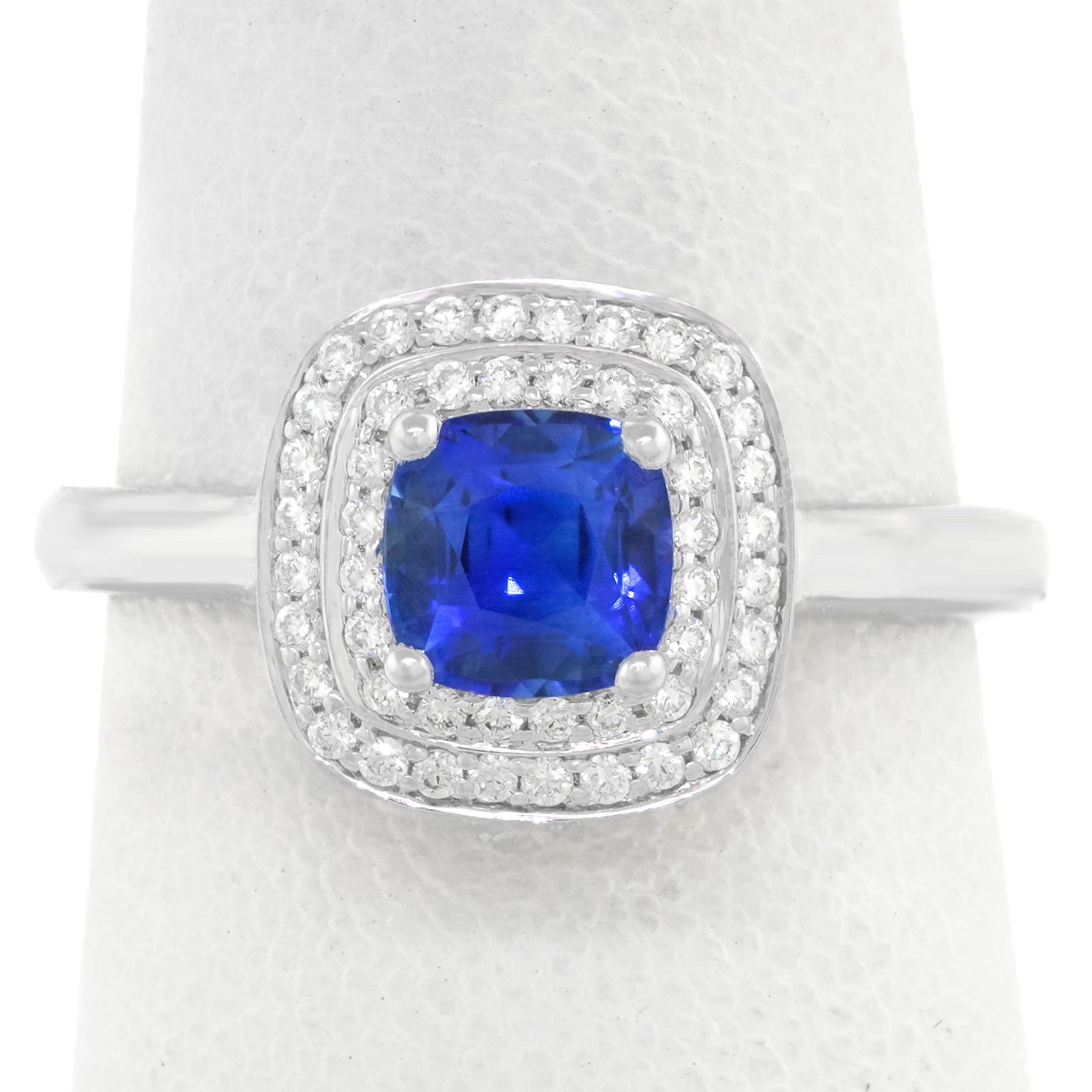 Sapphire and Diamond Ring 18k by Spark For Sale 2