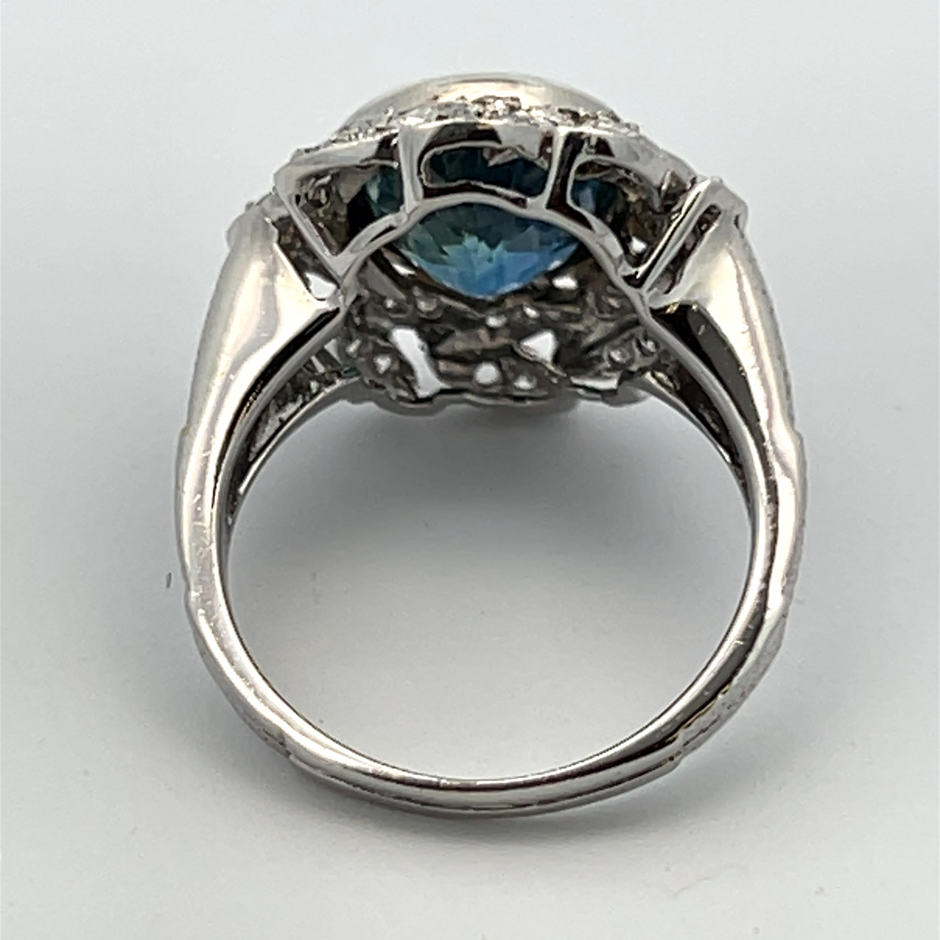 Saphir- und Diamantring im Angebot 6