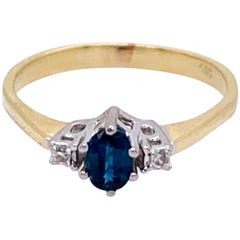Sapphire and Diamond Ring