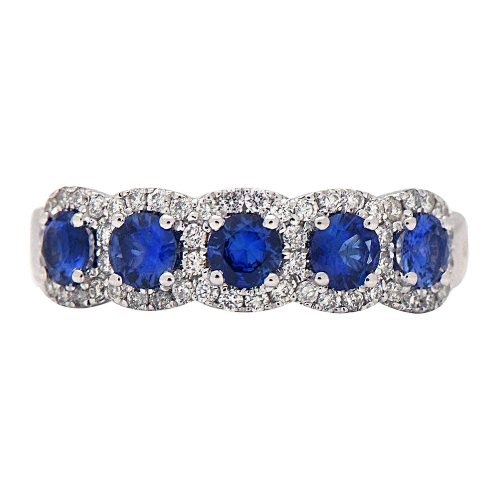Sapphire and Diamond Ring For Sale