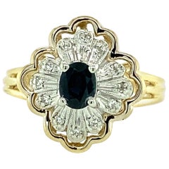 Sapphire and Diamond Ring