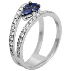 Sapphire and Diamond Ring